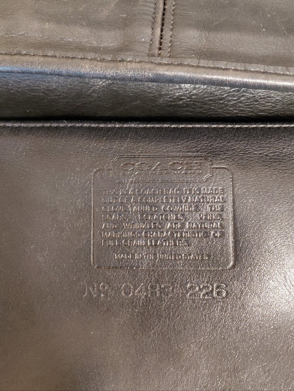 Coach Vintage Bleecker Bucket Bag, Black Leather. - Picture 12 of 15